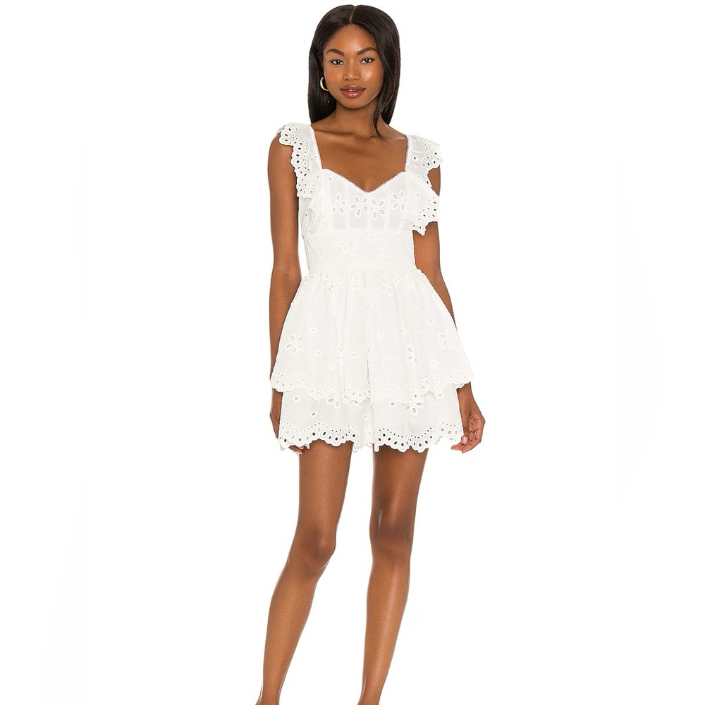 Serena sleeveless dress - White, For Love and Lemons, mini dress